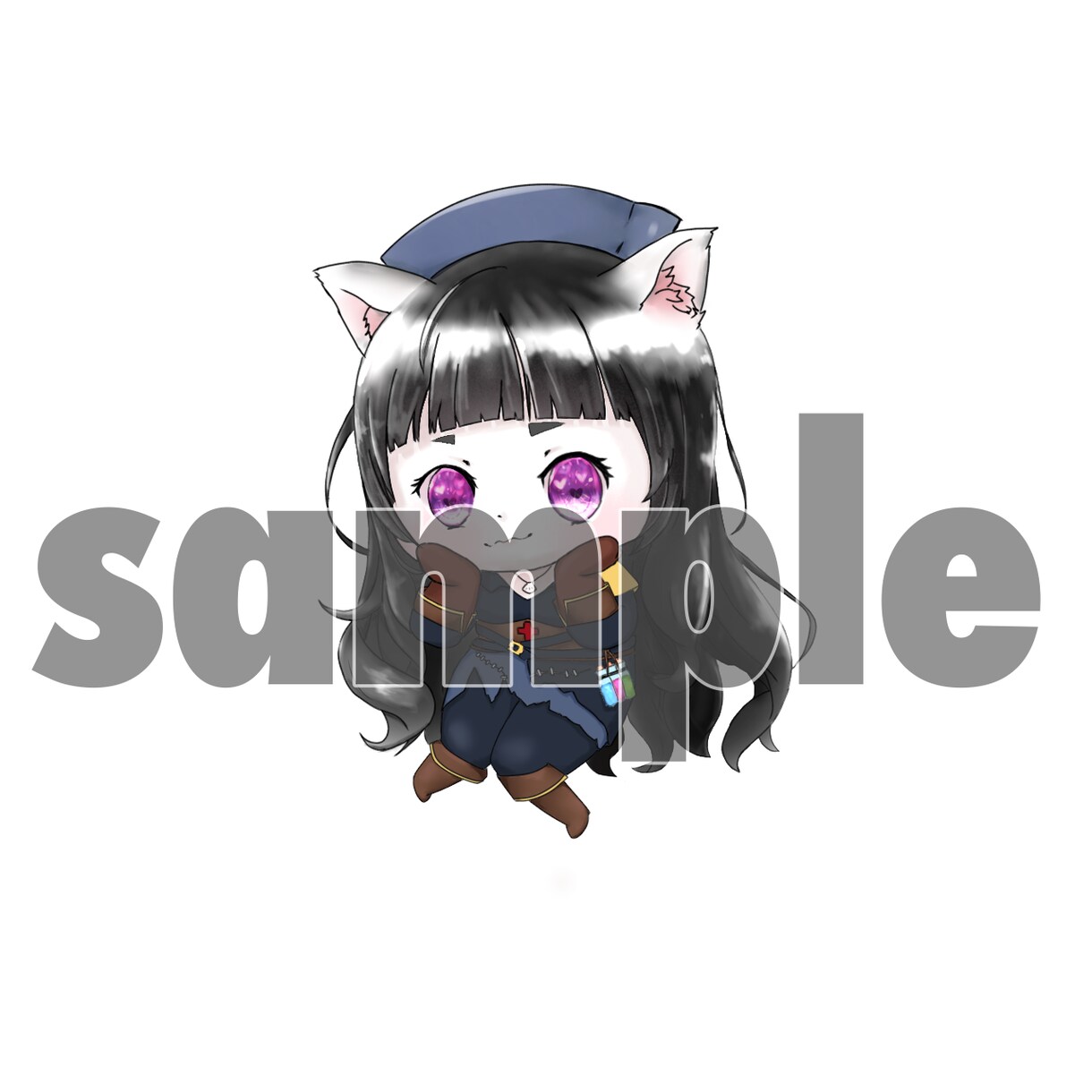 可愛いミニキャライラスト描きます アイコン等に使用できるミニキャラを希望に沿って描きます イメージ2