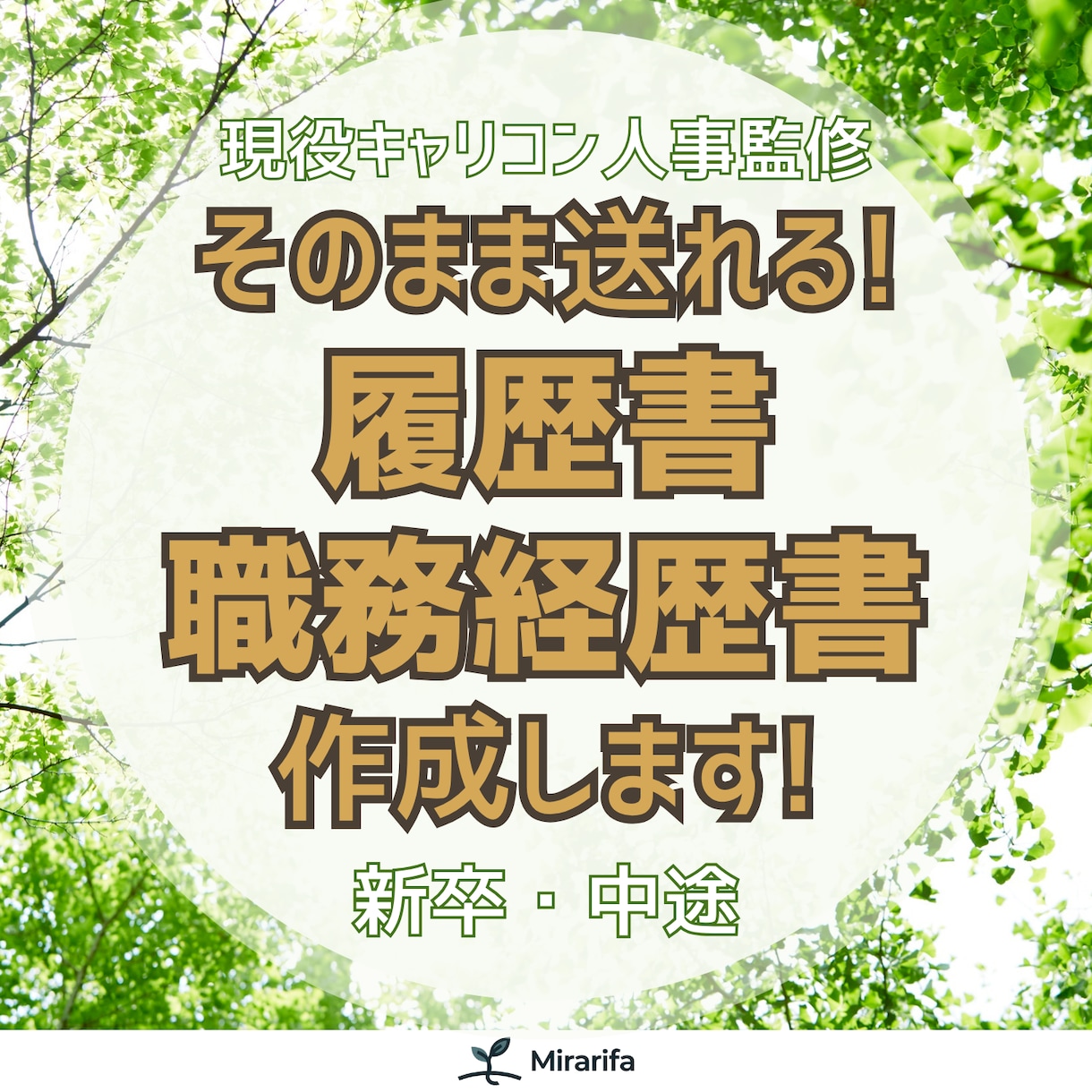 そのまま送れる！履歴書・職務経歴書を作成します 現役キャリコン人事監修。そのまま使えるをモットーに作成！ イメージ1