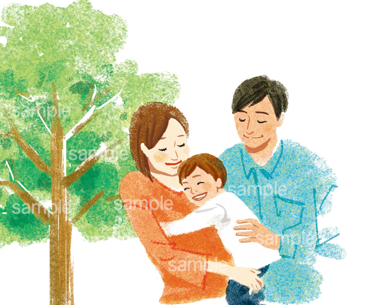 おしゃれな家族、女性、男性、子供のイラスト描きます プロクオリティで商用OK！背景、小物もお任せ！ イメージ9
