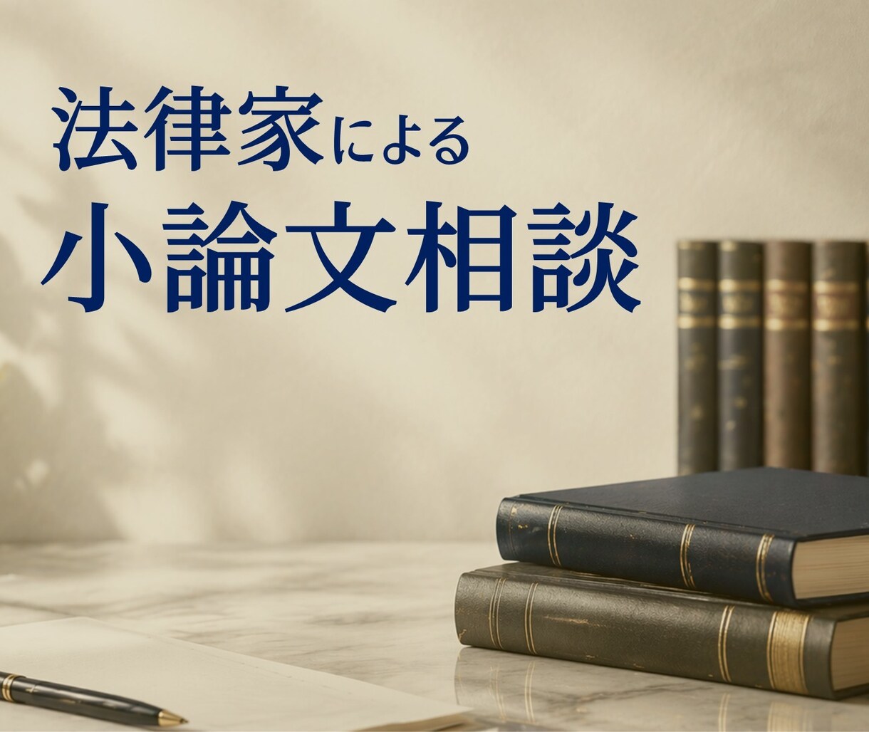 法律家が、小論文の指導・アドバイスします 弁護士・社会保険労務士にも文章指導をしていました。 イメージ1