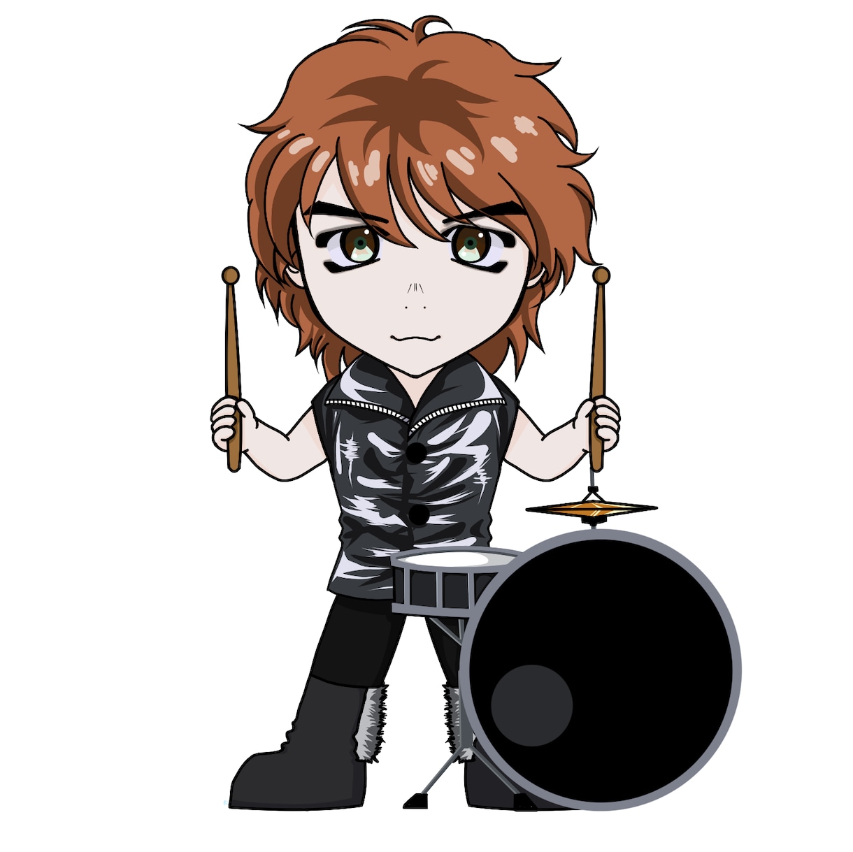 ミニキャラでアクキー・シール用のイラストを描きます アクキーやシール用の可愛いキャラを2～3等身で描きます！ イメージ4
