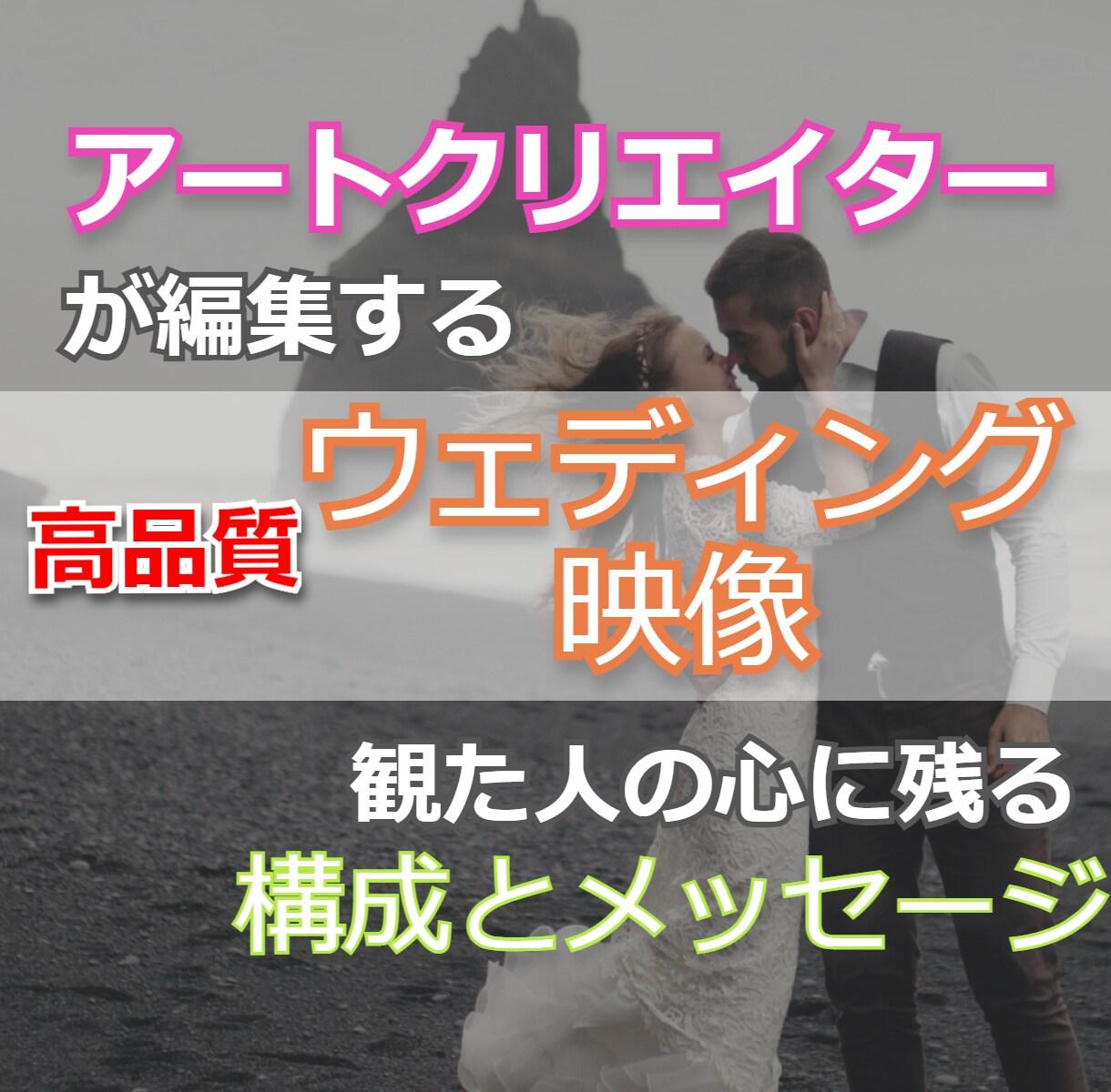 結婚式・二次会の動画を映像化致します いつまでも色あせない思い出を映像化してみんなで共有! イメージ1