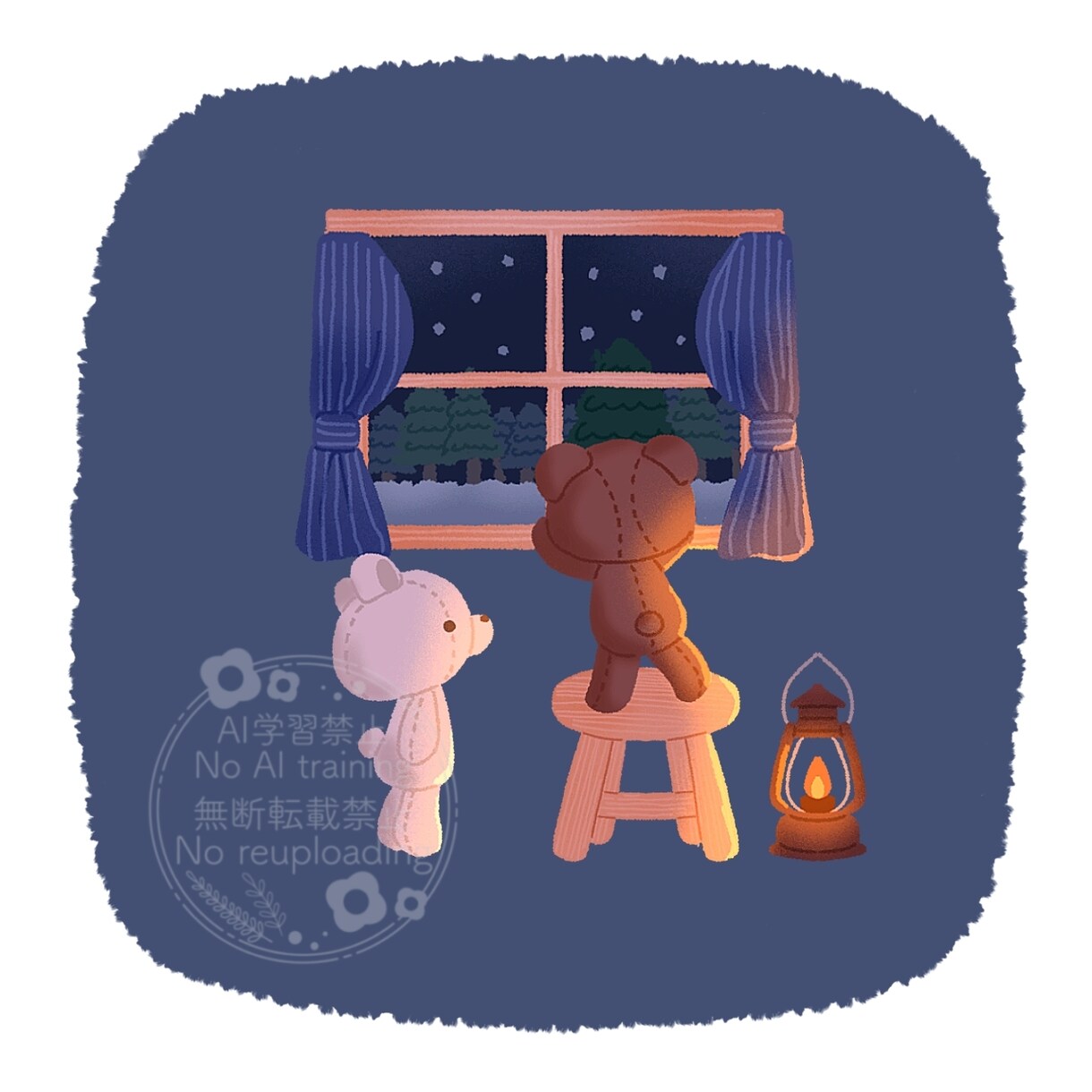 やさしく温かみのある絵本風タッチでお描きします SNSアイコン／挿絵／ヘッダーなどにおすすめ イメージ5