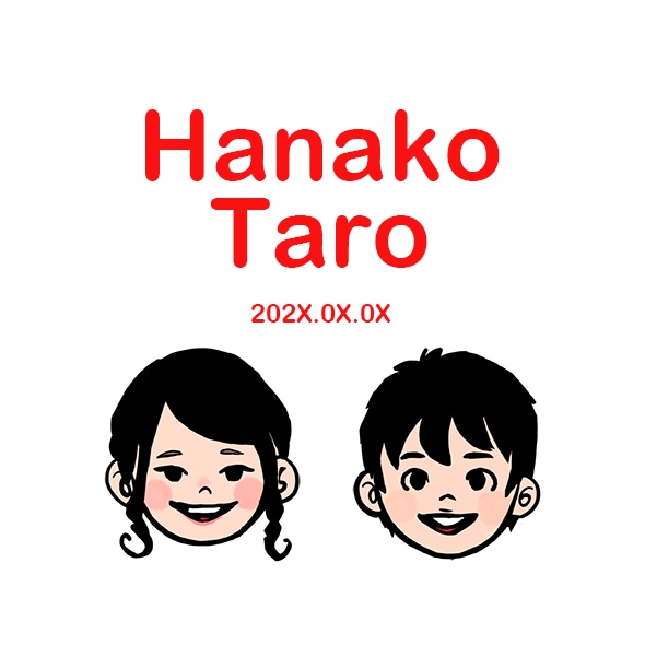 キャラ風で可愛い！ウェルカムボード、似顔絵描きます ノベルティ、SNSアイコンや、ハンコ、名刺に使いまわせる！ イメージ2