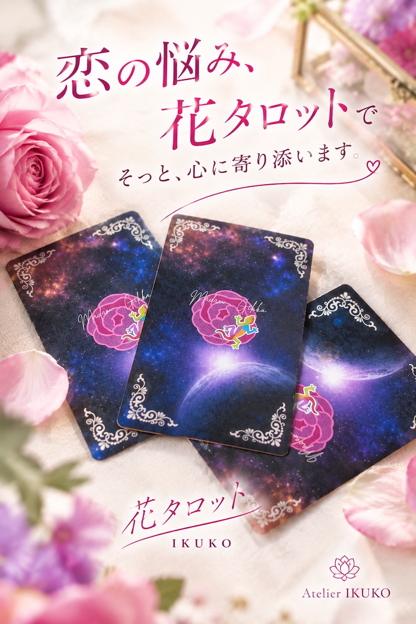 あなたの未来とつなぎ一輪の花を咲かせる占をします 花タロットの宇宙から、今のあなたに必要な言葉を届けます イメージ3