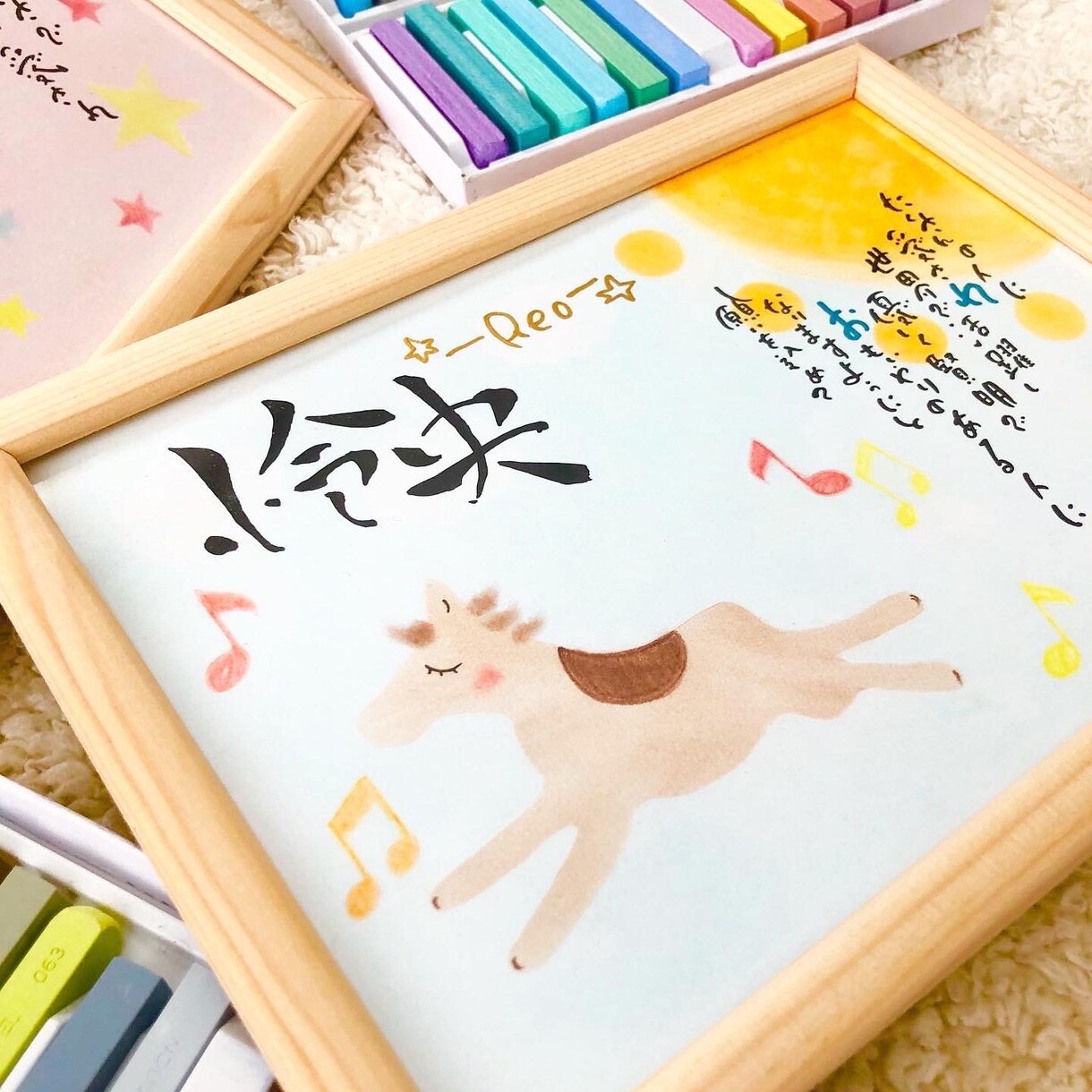 ファーストカットアートをお作りします 赤ちゃんの髪の毛を可愛く飾れる記念品お名前ポエム入り！ イメージ7