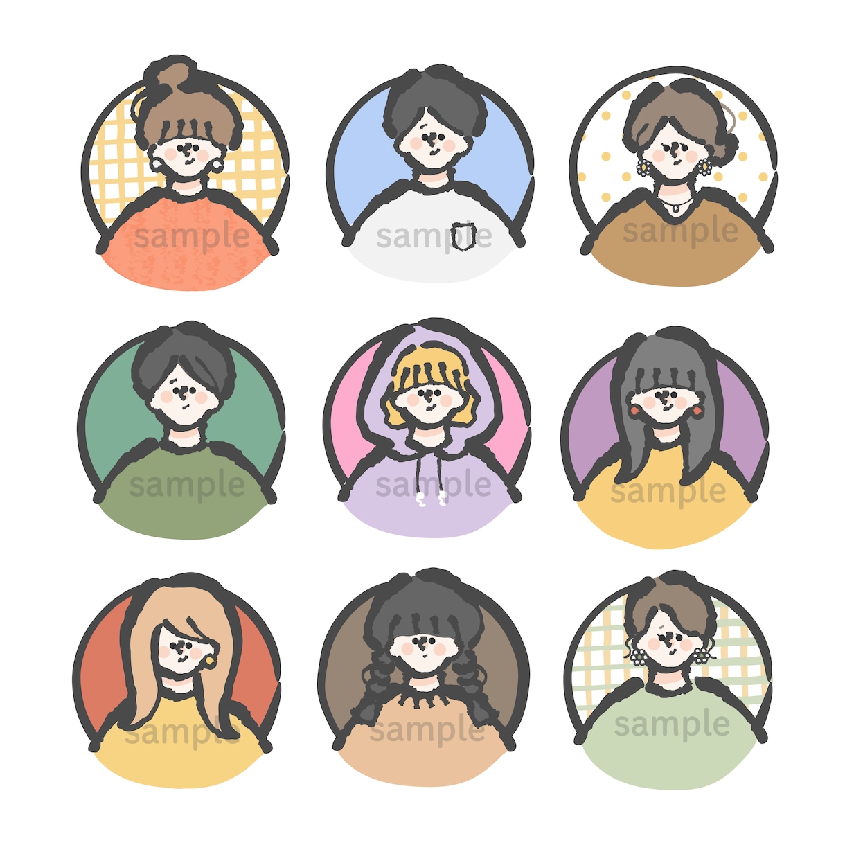 ゆるっと可愛い！あなただけのアイコン描きます SNS・ブログ・名刺などでご使用いただけます〜♪ イメージ8