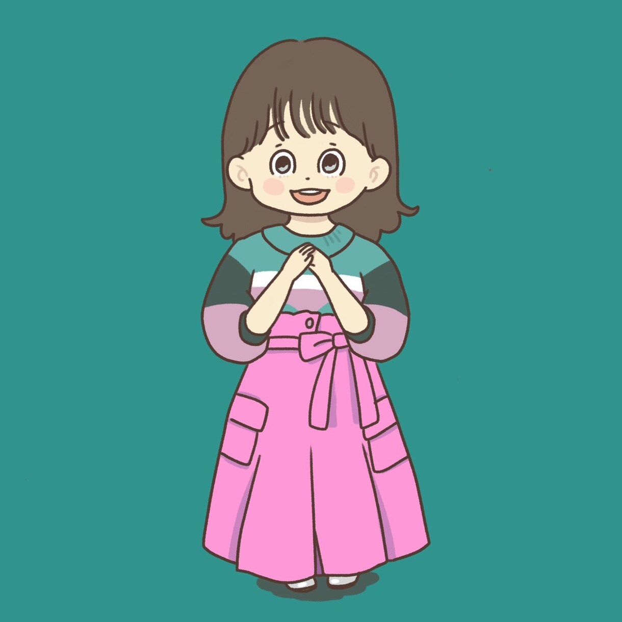 格安！全身コーデの似顔絵描きます 写真のコーデをそのままにかわいい似顔絵にします イメージ1