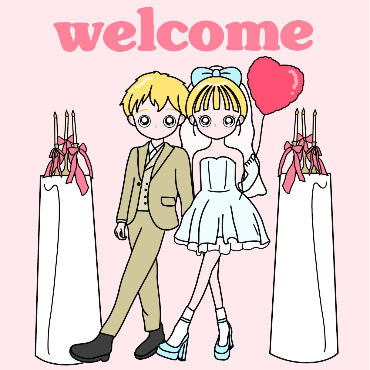 商用◎アイコン・結婚式・挿絵.各種イラスト承ります 修正無制限ポップでかわいい人物イラストを丁寧にお描きします！ イメージ5