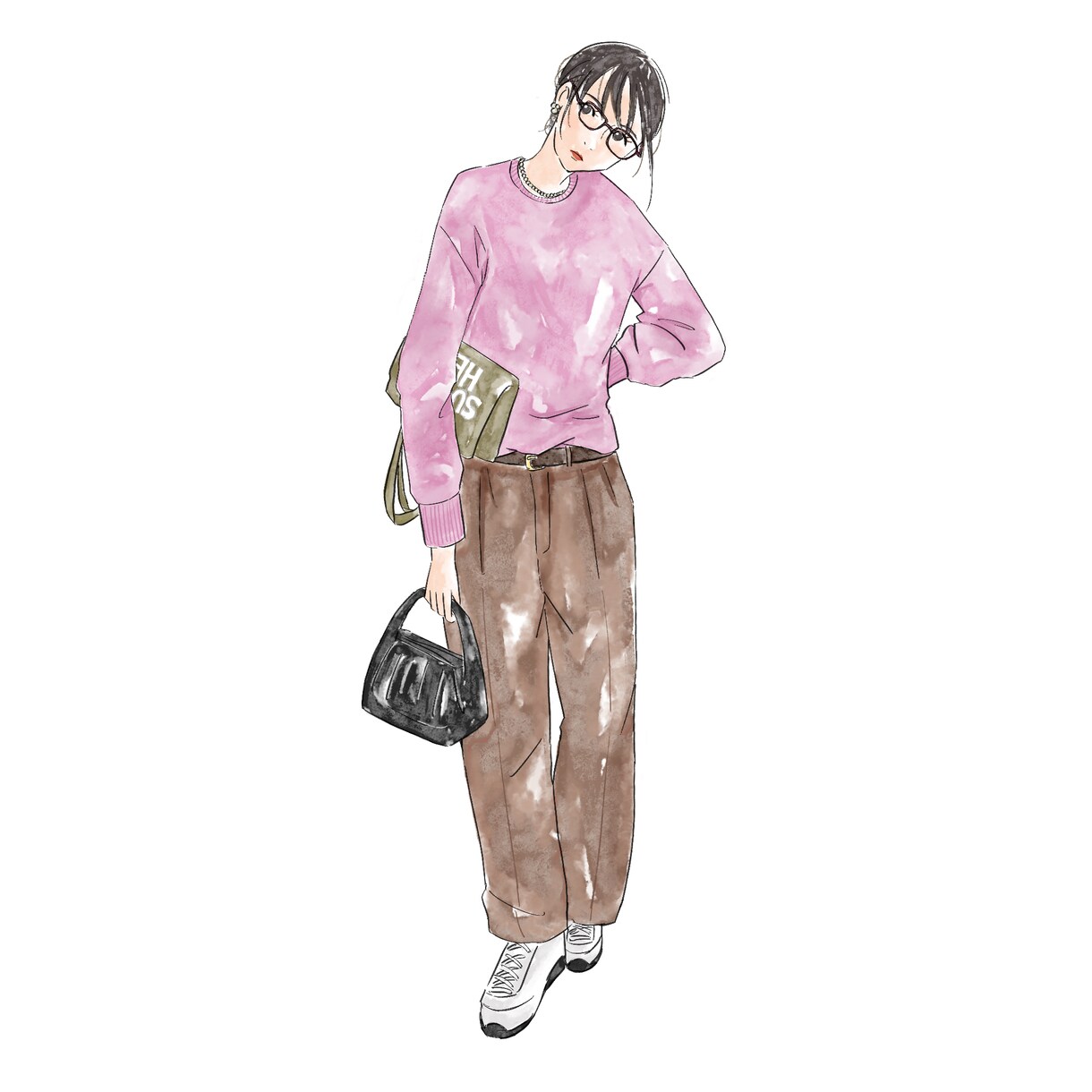 最初の3名限定価格！ファッションイラスト描きます 雑誌のモデルのようなイラストがお手元に！商用利用もOK イメージ10
