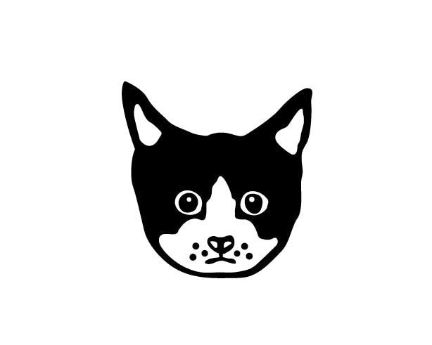 犬猫・動物お顔シンプルモノクロ線画イラスト描きます お写真からオリジナルイラスト制作いたします！ イメージ2