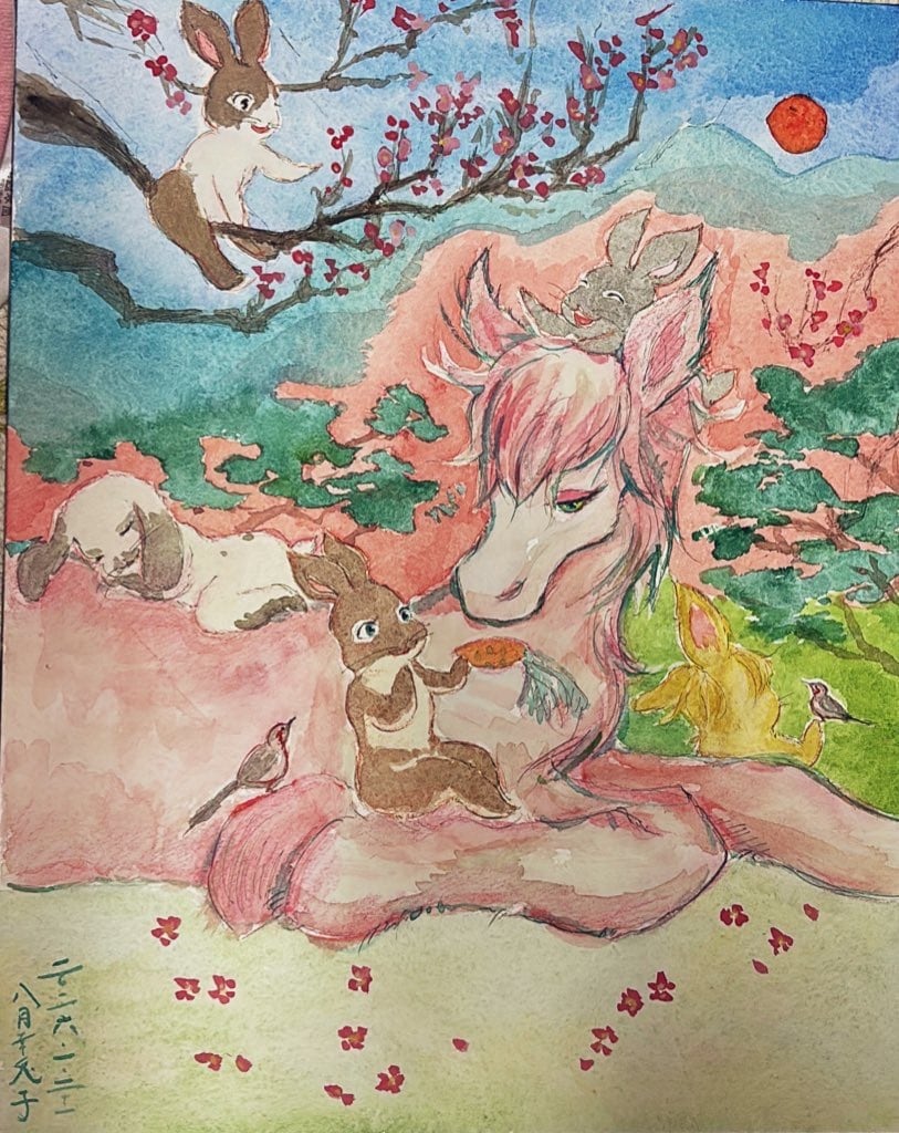 水彩画イラスト描きます 不思議で妖艶な雰囲気のイラスト描きます イメージ1