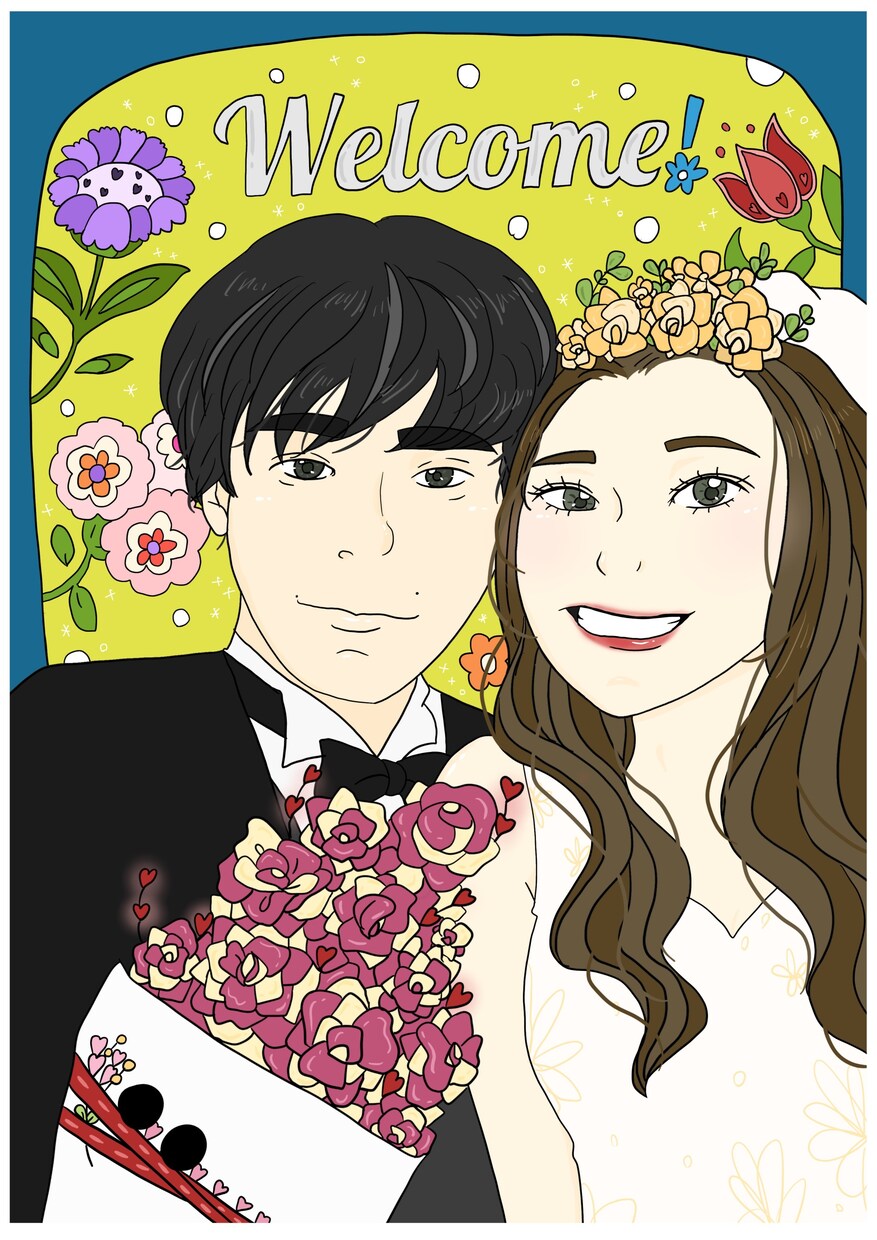ウェディングボードを作成しています 写真を元に結婚式のウェルカムボードを作成します！ イメージ5
