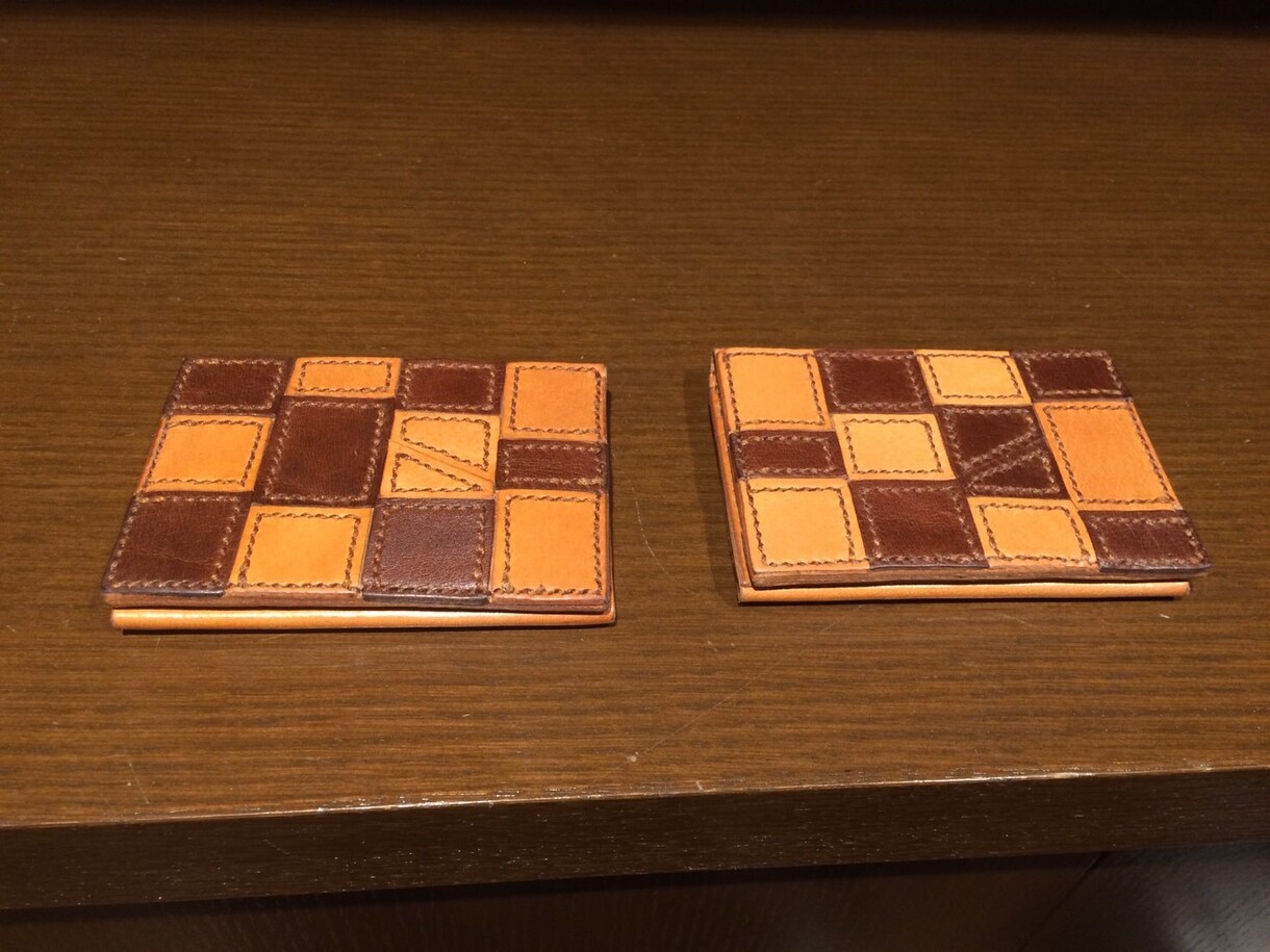 手縫いのカードケースです。丹精込めて作っています ハンドメイド革カードケース、財布。 イメージ1