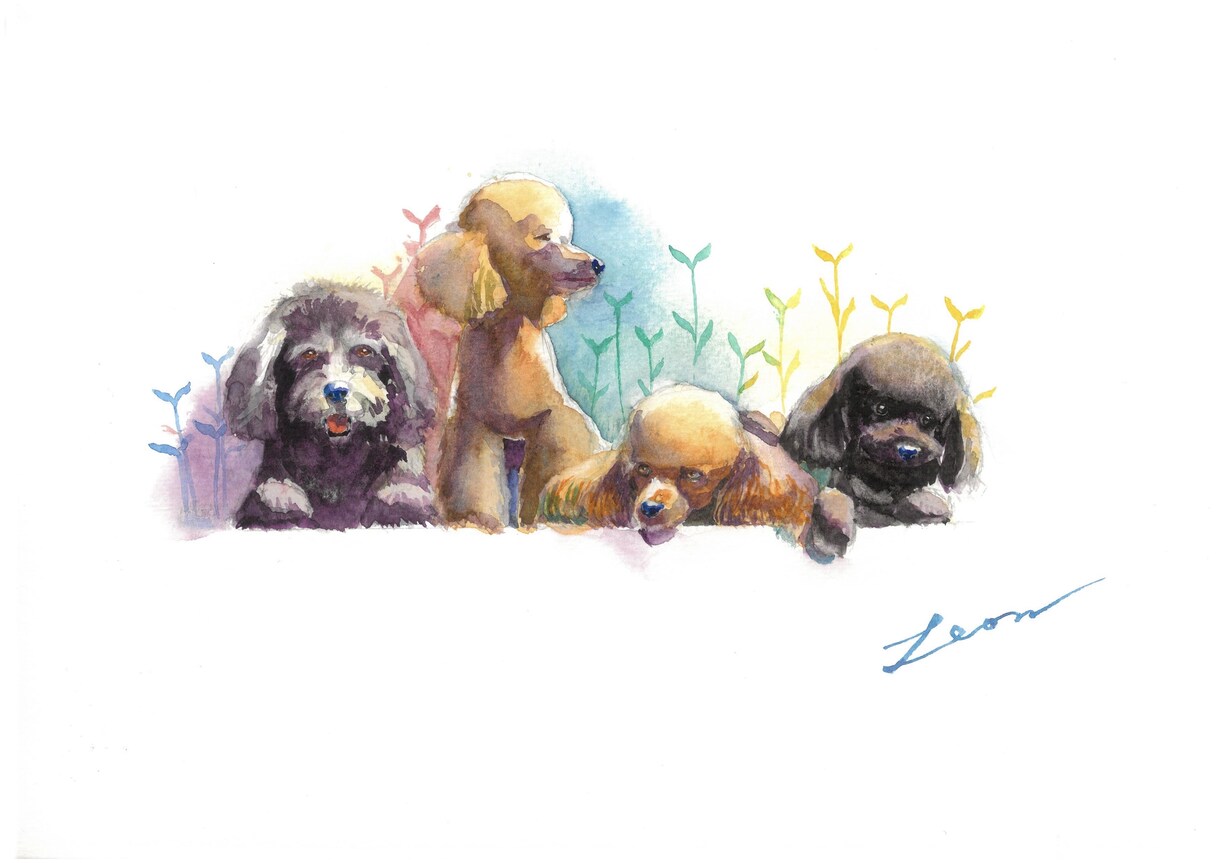 ペットの手描きイラストをお描きします 思い出・プレゼントにどうぞ【現物&データ】 イメージ8
