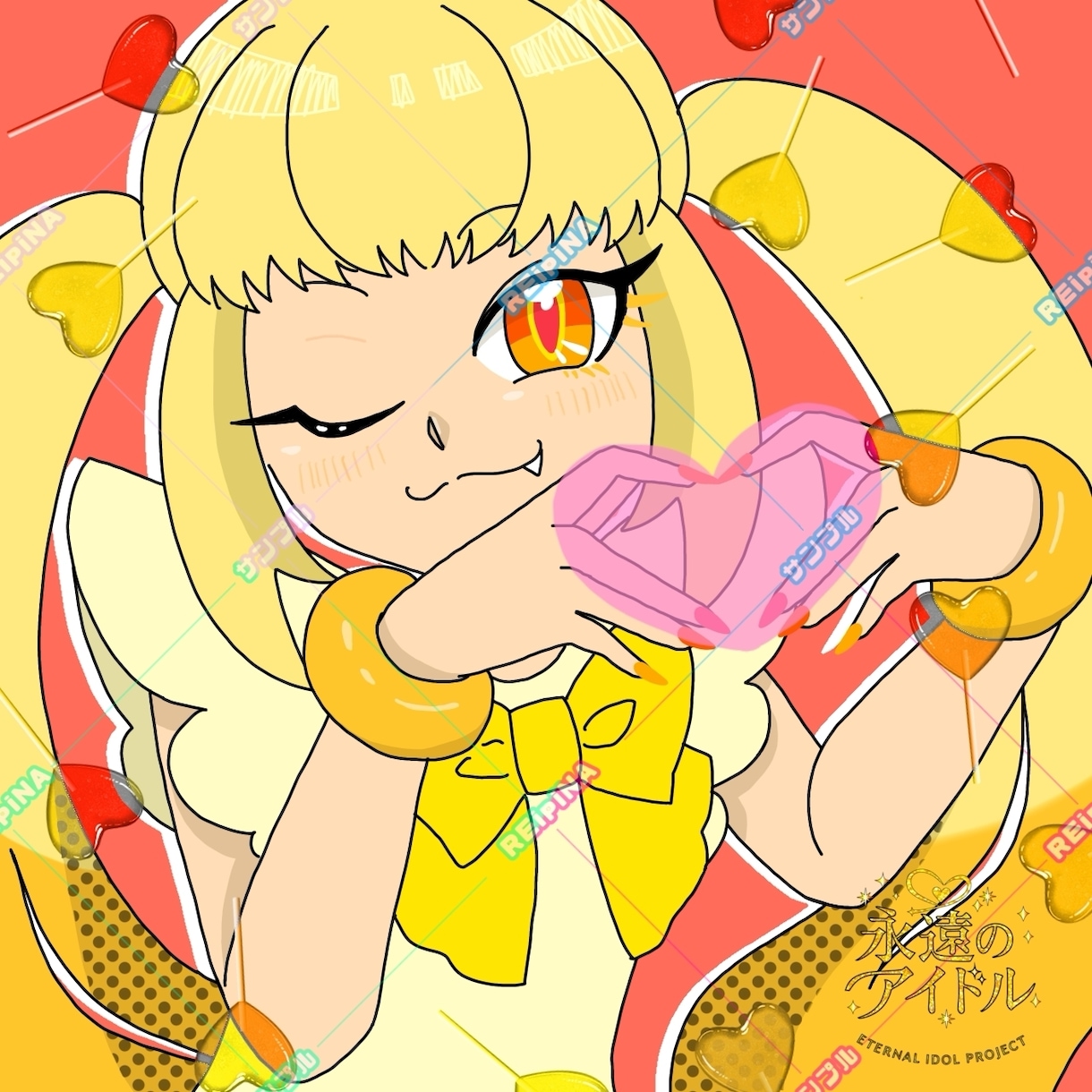 スクエアイラスト制作します ⭕️二次利用OK！アイコンやグッズ、観賞用に イメージ1