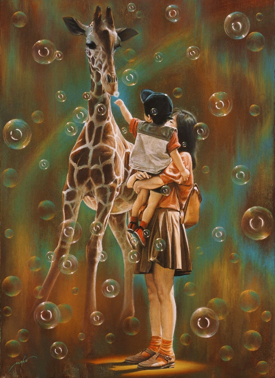 国際賞受賞のプロの画家が人物画を油絵で描きます ご家族や大切な方との想い出をアナログアートとしてお届けします イメージ7