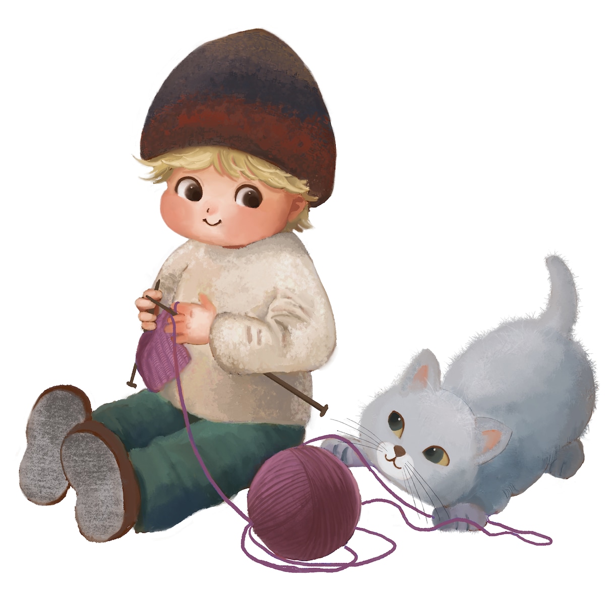 レトロでかわいい子どものイラストを描きます お子様の似顔絵、アイコン、挿絵などに！ イメージ7