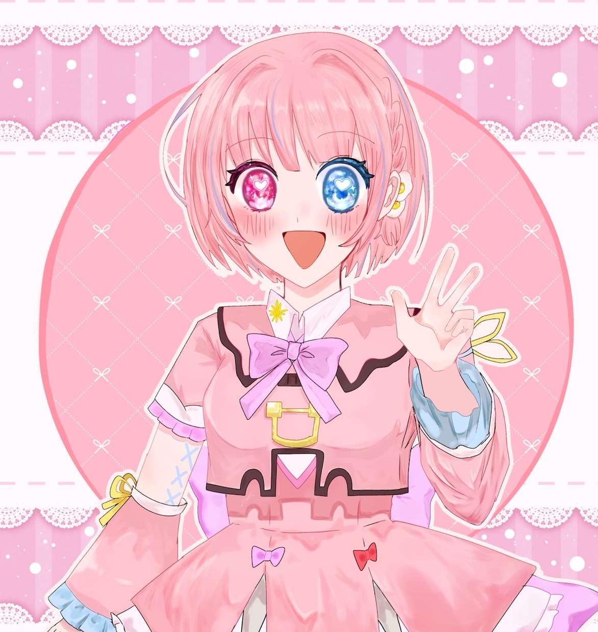 キラキラ☆可愛い☆　イラストアイコン描きます 現役中学生の自称イラストレーターが描きます！ イメージ1