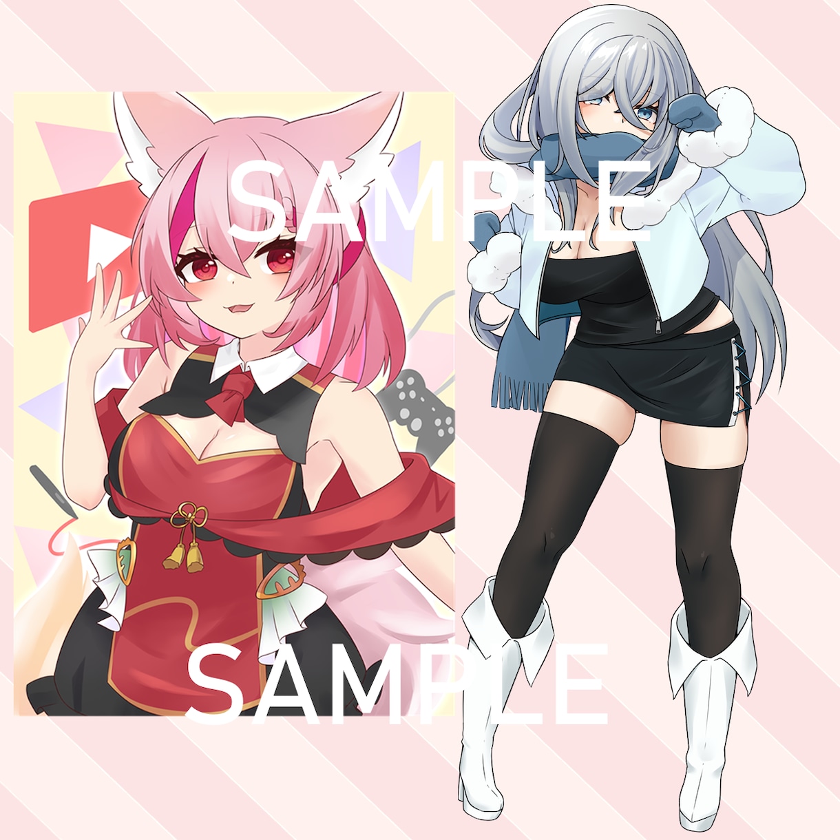 商用利用◎一枚絵制作します 配信サムネやアイコン、立ち絵などに イメージ2