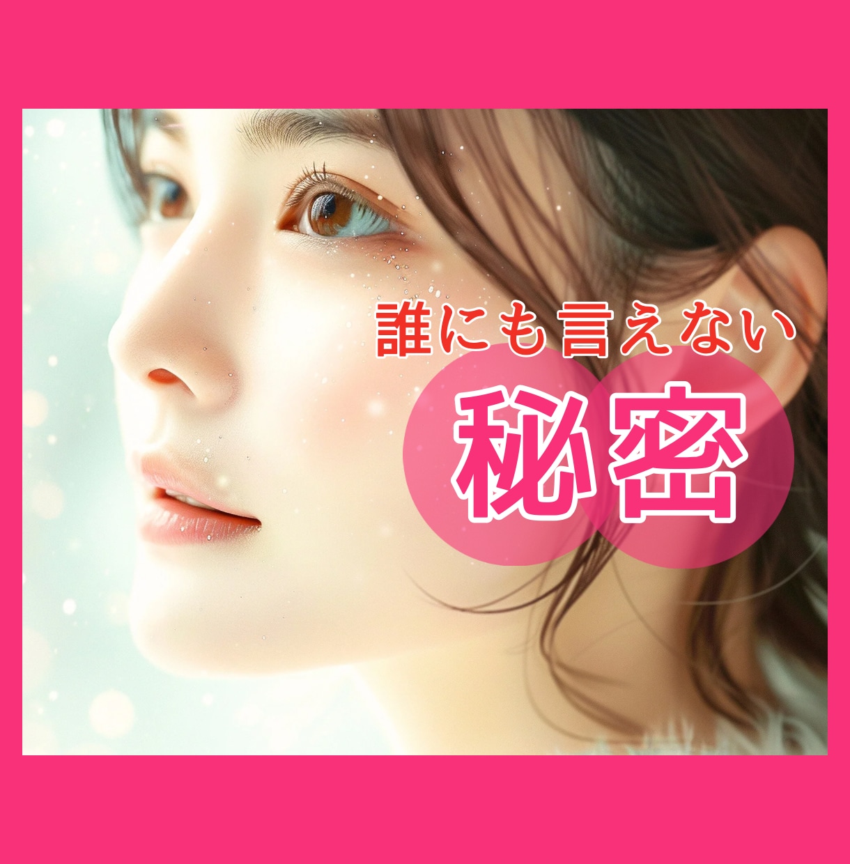 誰にも言えない【秘密】批判・否定なく受け止めます 周りに話せない恋愛/不倫/家族/性癖…秘密厳守でお聞きします イメージ1