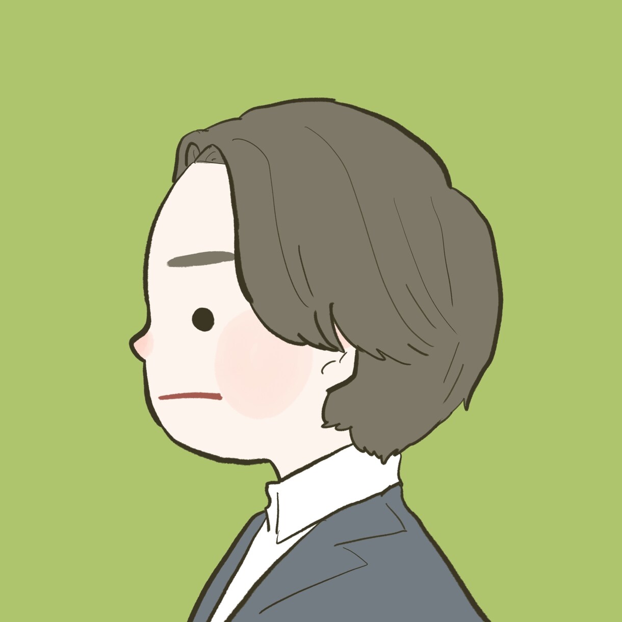まるっとかわいい横顔アイコン描きます オシャレでゆるかわなイラストです【商用・二次利用可能】 イメージ5