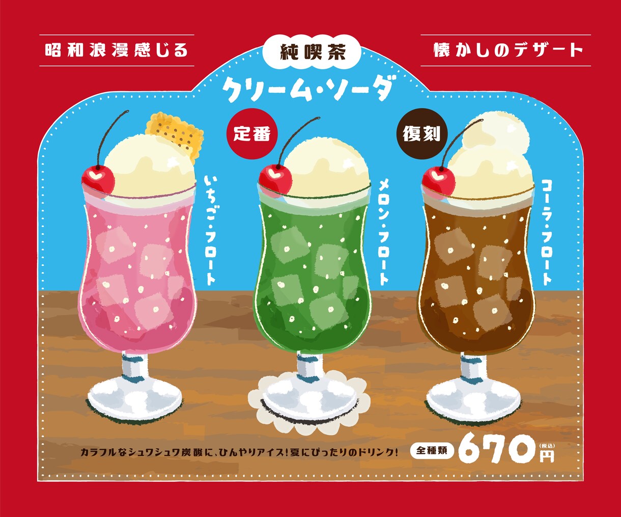 2日後納品★レトロな食べ物イラストを描きます お菓子会社での経験を活かして、お客様のニーズに合ったイラスト イメージ4