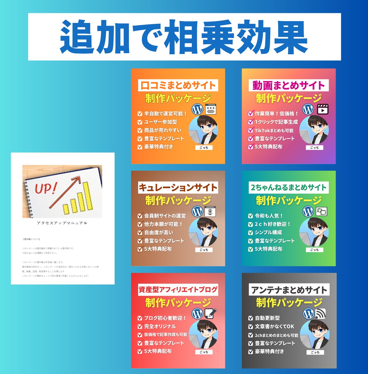 アフィリエイト初心者必見！Xまとめパック売ります Xポストを利用して記事を作成していくので作業が簡単！ イメージ10