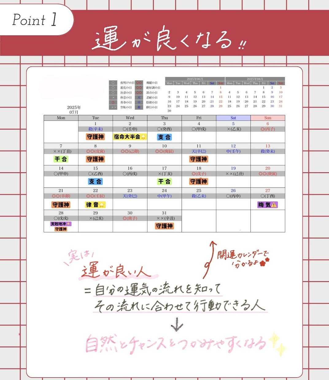 あなただけの毎日の運気がまるっと分かります 運気を活かしてなにげない毎日に彩りを♬ イメージ2