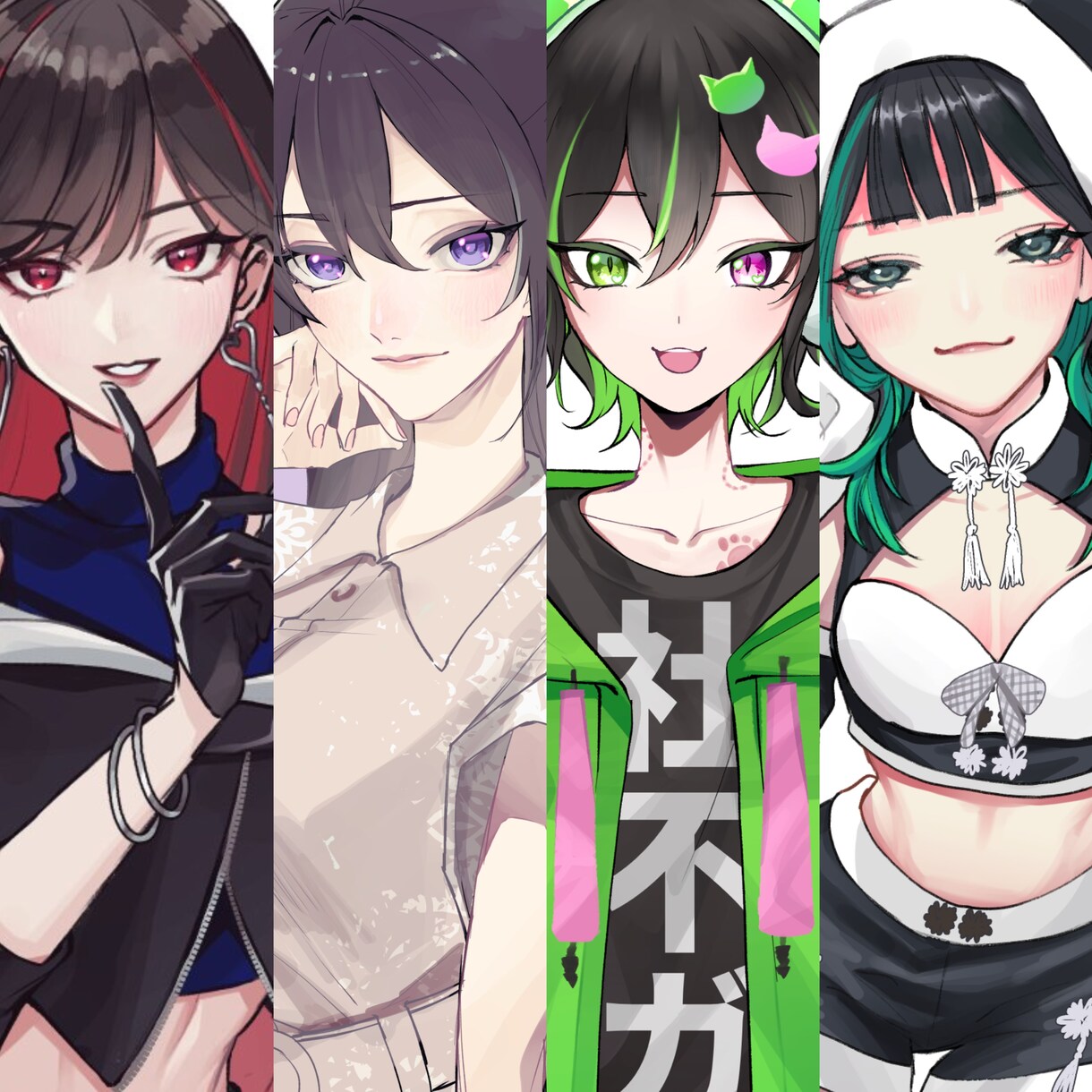 キレイめパキっとした絵柄のイラストお描きします 商用利用可！一枚絵〜立ち絵まで対応 イメージ1