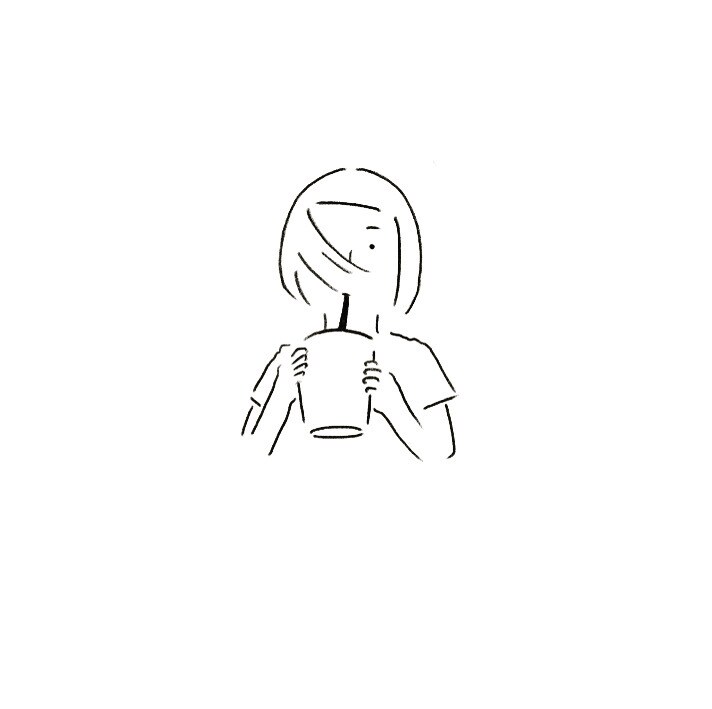 シンプルイラスト(モノクロ)承ります SNSアイコン用で如何でしょうか？^ ^ イメージ3