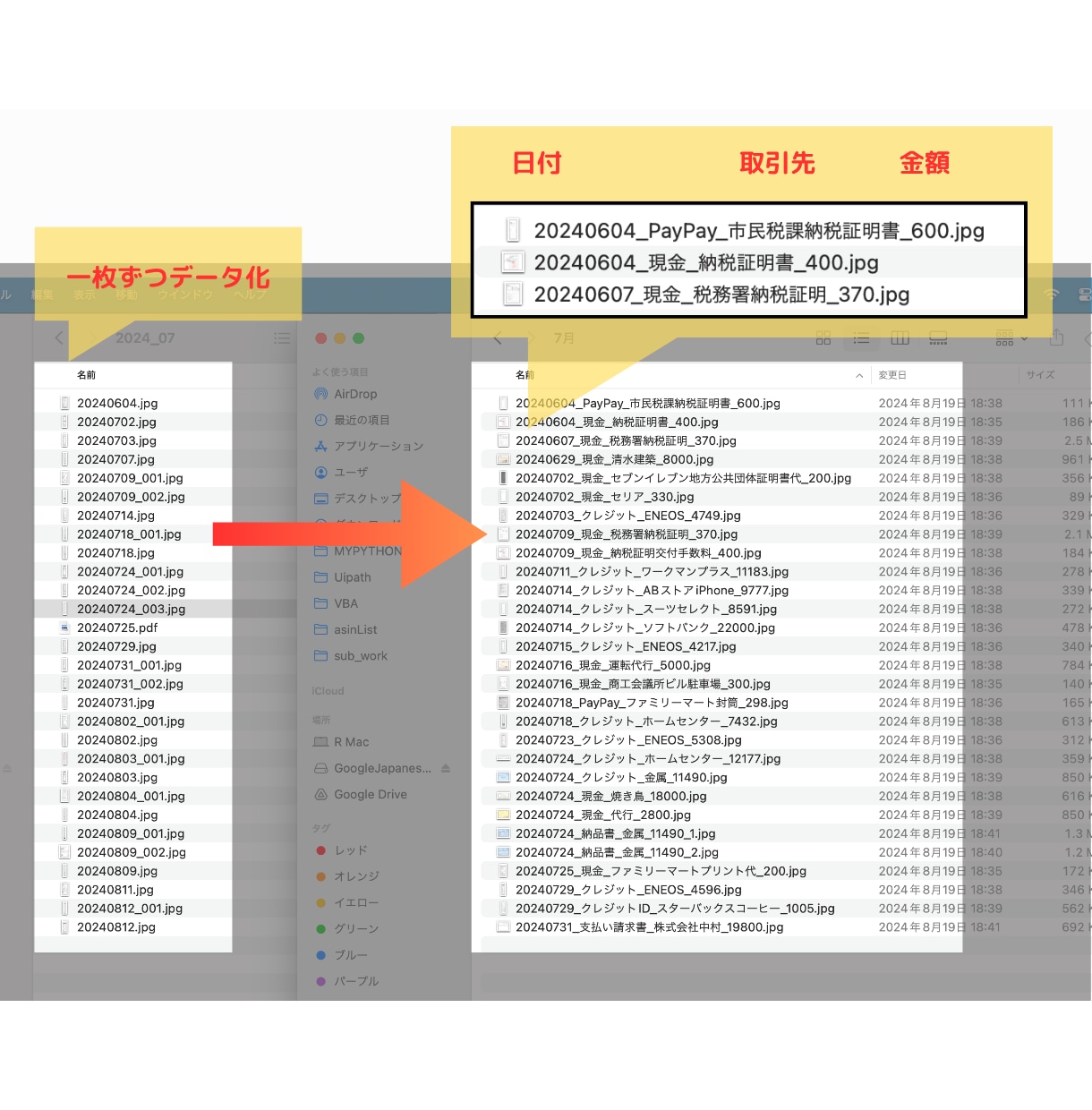 1仕訳30円【領収書特化】面倒な部分のみ代行します freee・マネーフォワード、エクセル対応！封筒で送るだけ イメージ6
