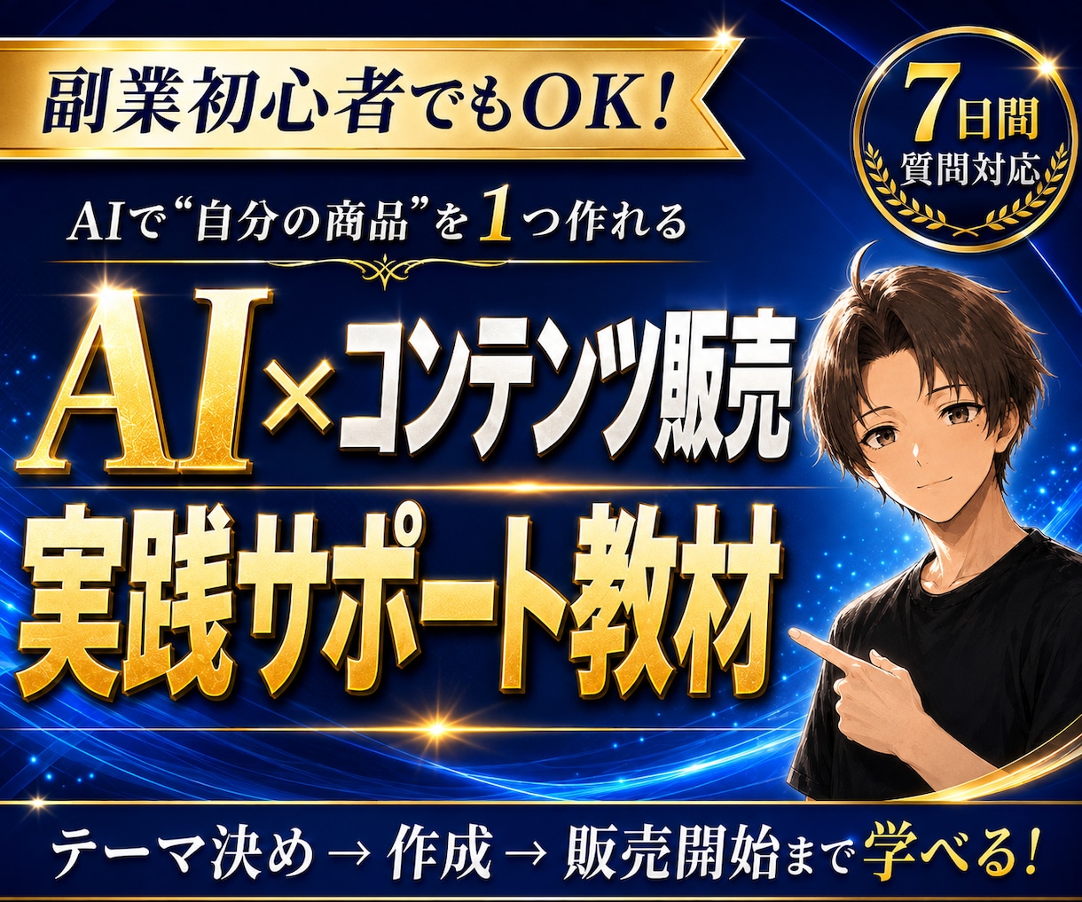 AI×コンテンツ販売で稼ぐ方法を教えます 初心者でもAIで売れる商品を作れるようになります イメージ1