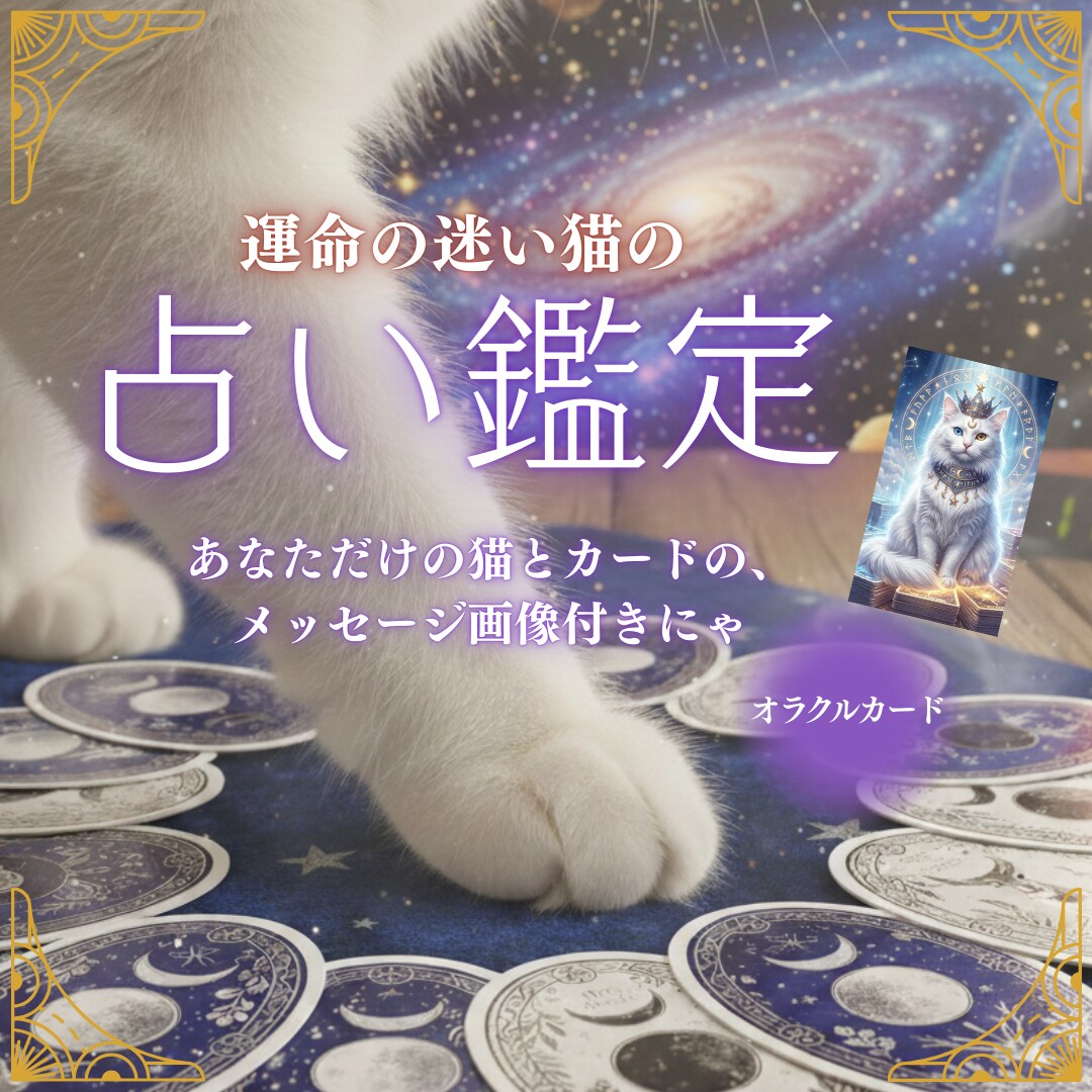 迷えるあなたを猫が導きます チャット形式でやさしく占う運命猫鑑定 イメージ1