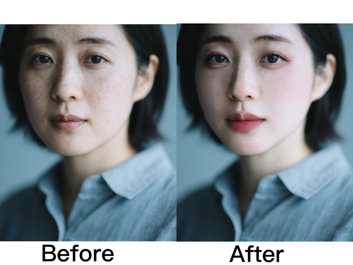 地味写真が韓国風美女に変身♡韓国SNS風加工します ♡誰でも韓国風美女になれる加工術 イメージ3