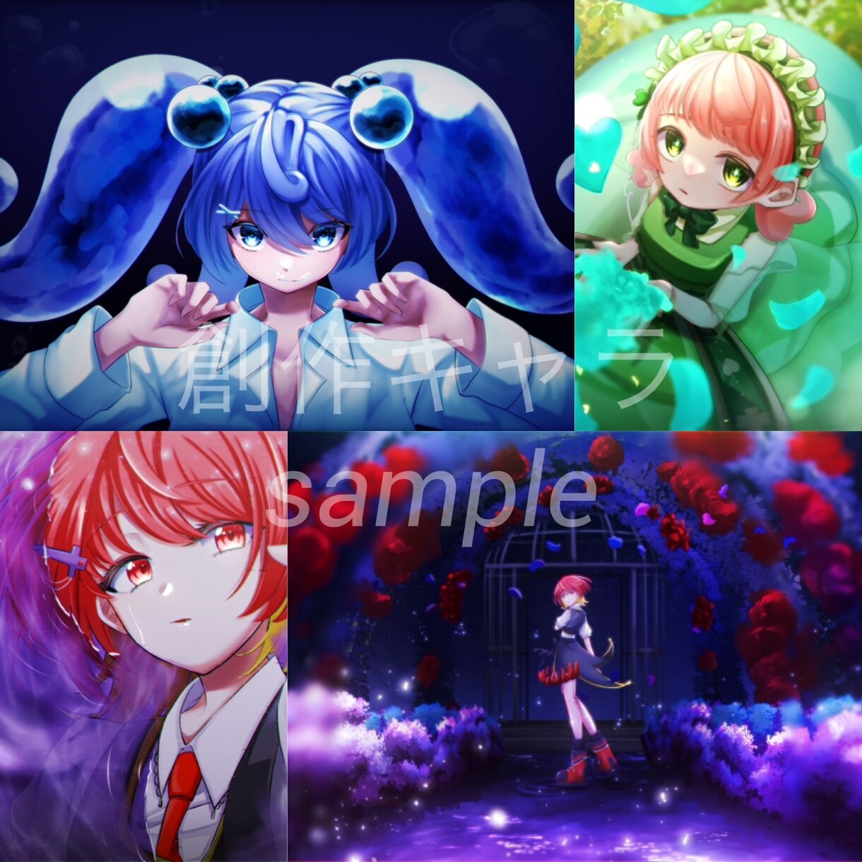 イラスト作成します アイコン用のイラストや立ち絵、一枚絵まで対応します。 イメージ4