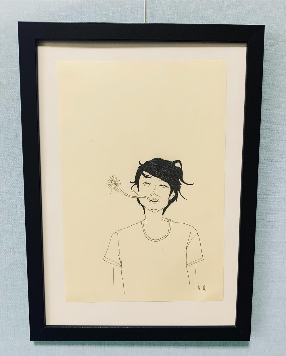 白黒子供達の絵描きます 家族のシンプルラフスケッチの絵を飾りませんか？ イメージ2