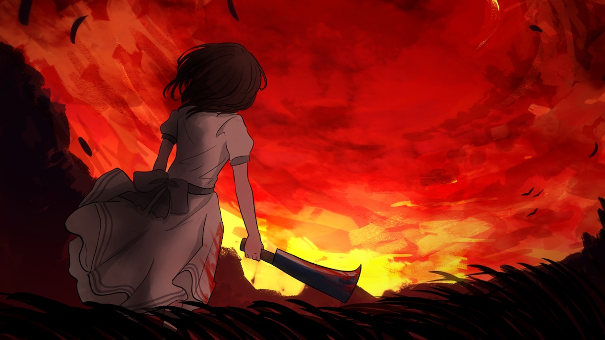 ダークで不穏な美しいイラストを制作します 仄暗い雰囲気の歌ってみた・MV・配信・サムネイルなどに イメージ5