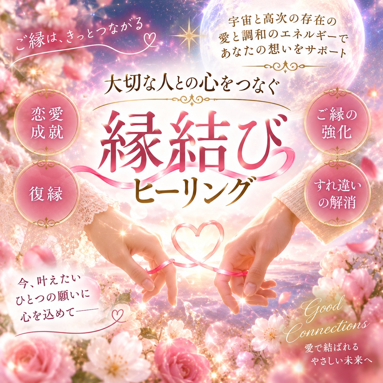 大切な人との心をつなぐ♡縁結びヒーリングします ひとつの願いに心を込めて ご縁を優しく整えます イメージ1
