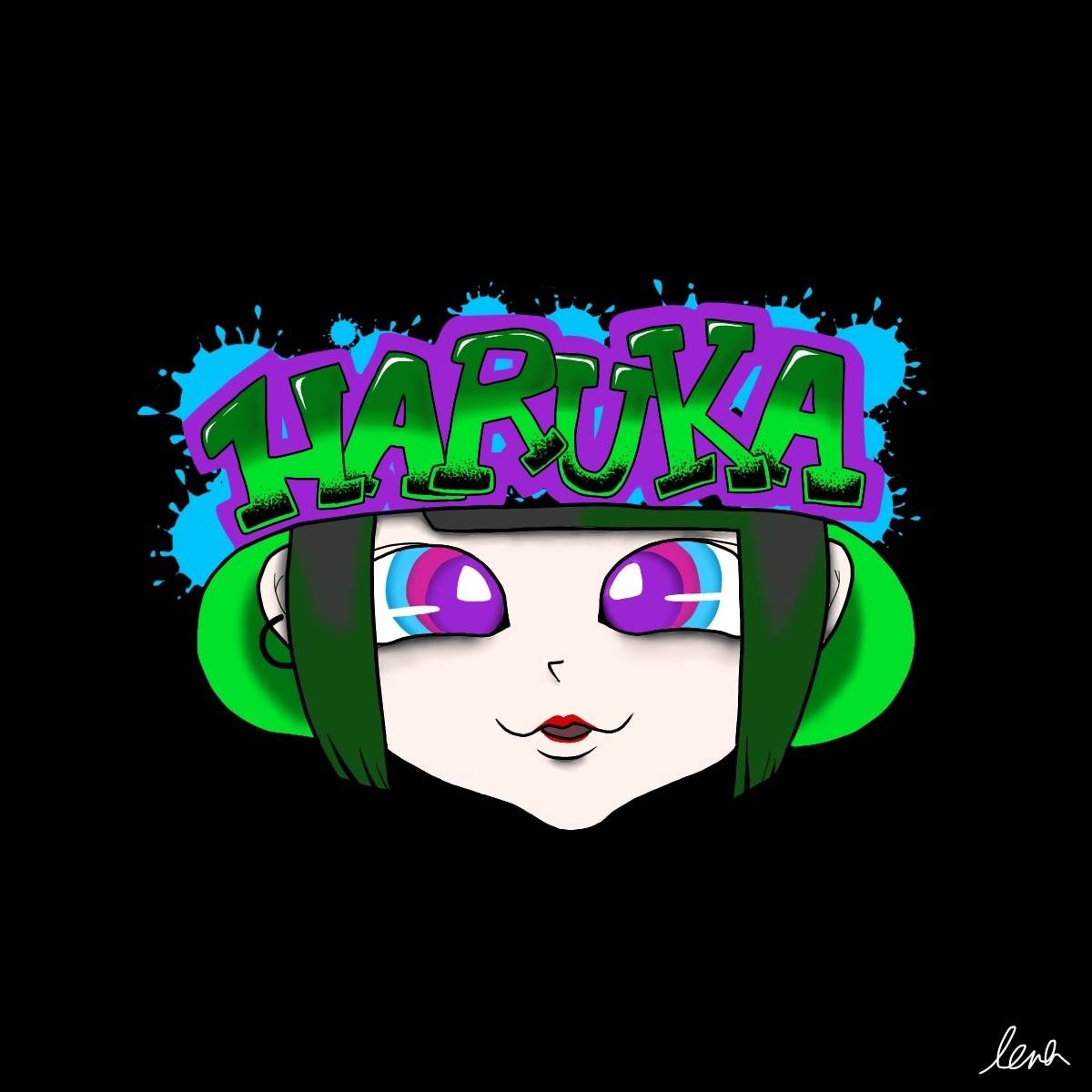 ダークでポップなアイコン描きます メンヘラチックな似顔絵が欲しい方へ！ イメージ3