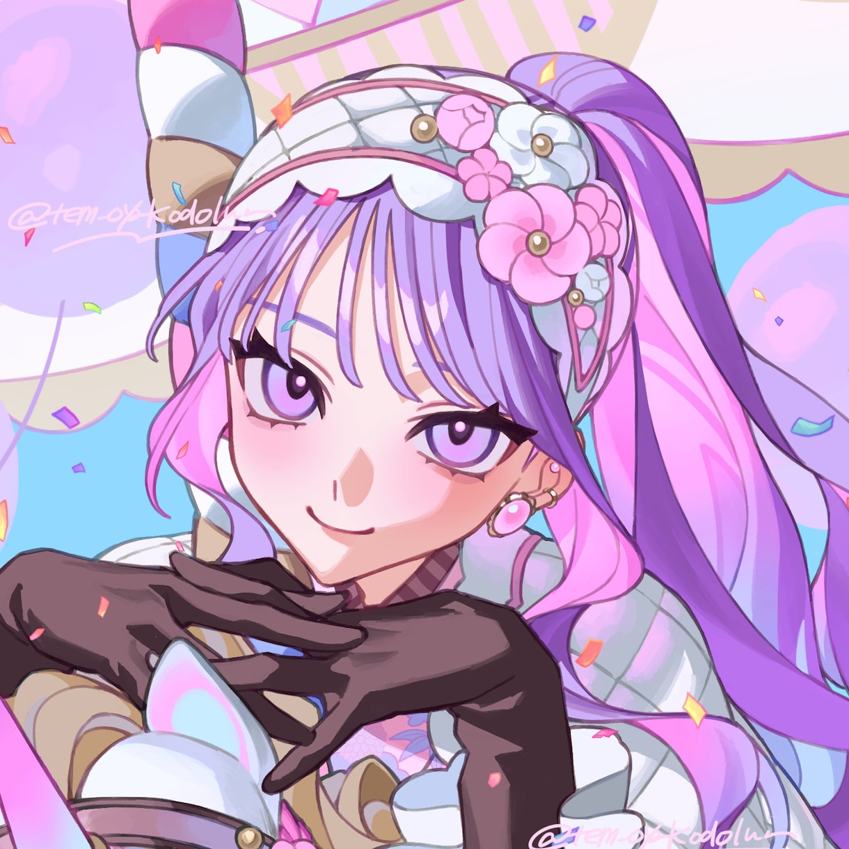 厚塗り・水彩系SNSアイコン、1枚絵お描きします かわいい・かっこいい系、闇・病み系の人間を描くのが得意です！ イメージ1