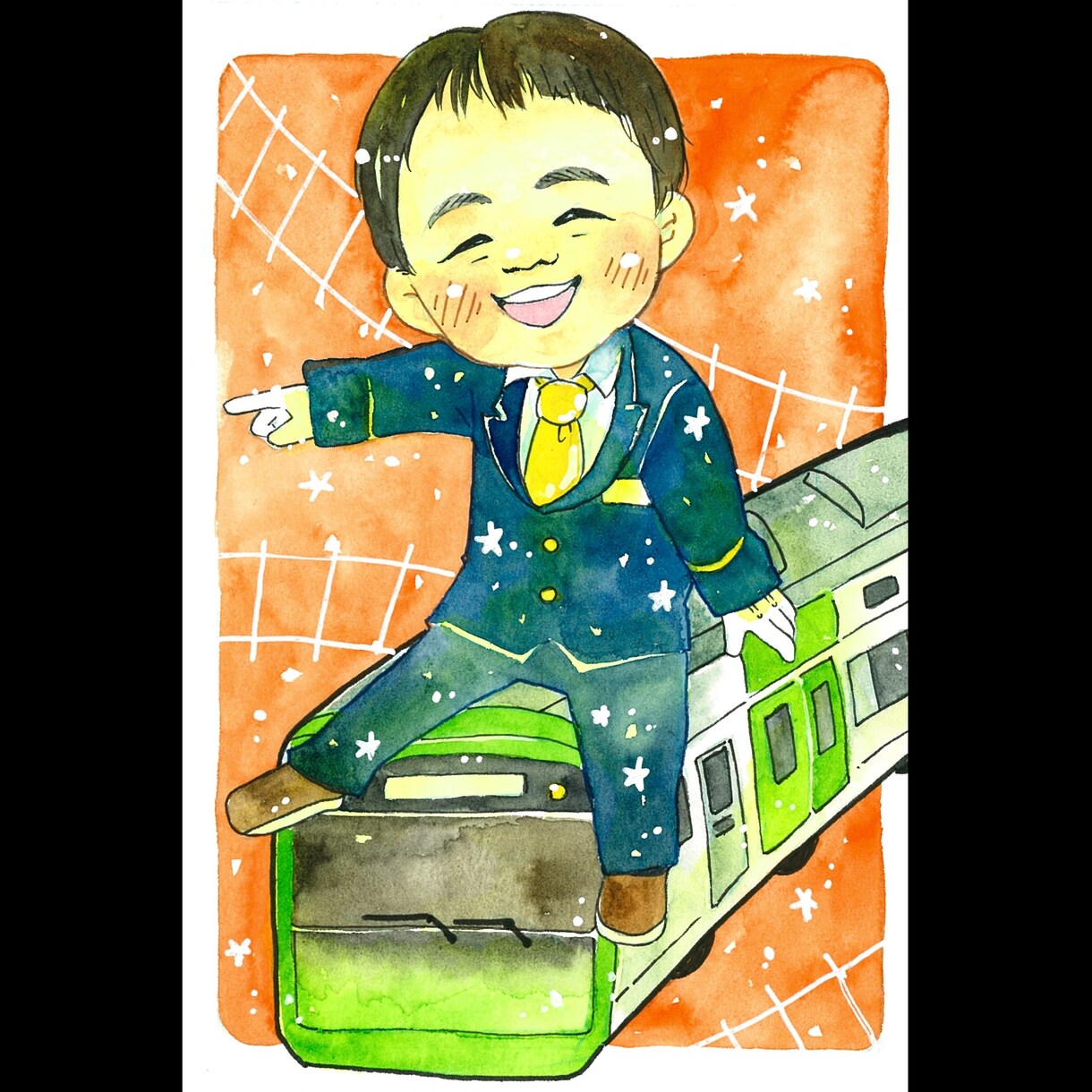 送料無料✨可愛い似顔絵でお子さんの夢を叶えます 憧れの職業に変身‼️お子さん大喜びの１枚をプレゼントに✨ イメージ3