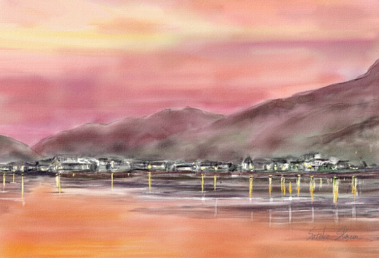 好きな風景をデジタル水彩画で描きます 旅行先の想いでの風景やいつも見る風景を絵葉書にしませんか イメージ7