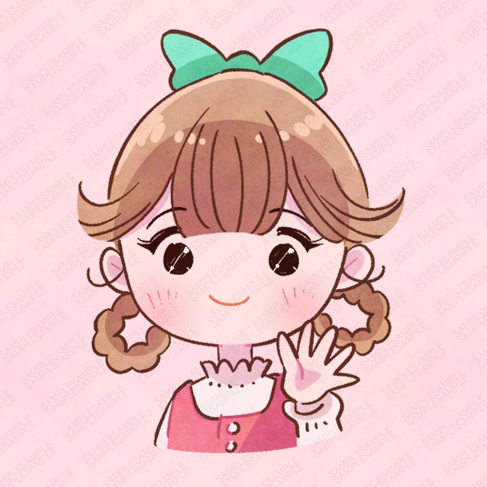 最短即日商用可◎ほんわかする似顔絵アイコン描きます あなたをデフォルメ化！ミニキャラアイコンならお任せ下さい！ イメージ2
