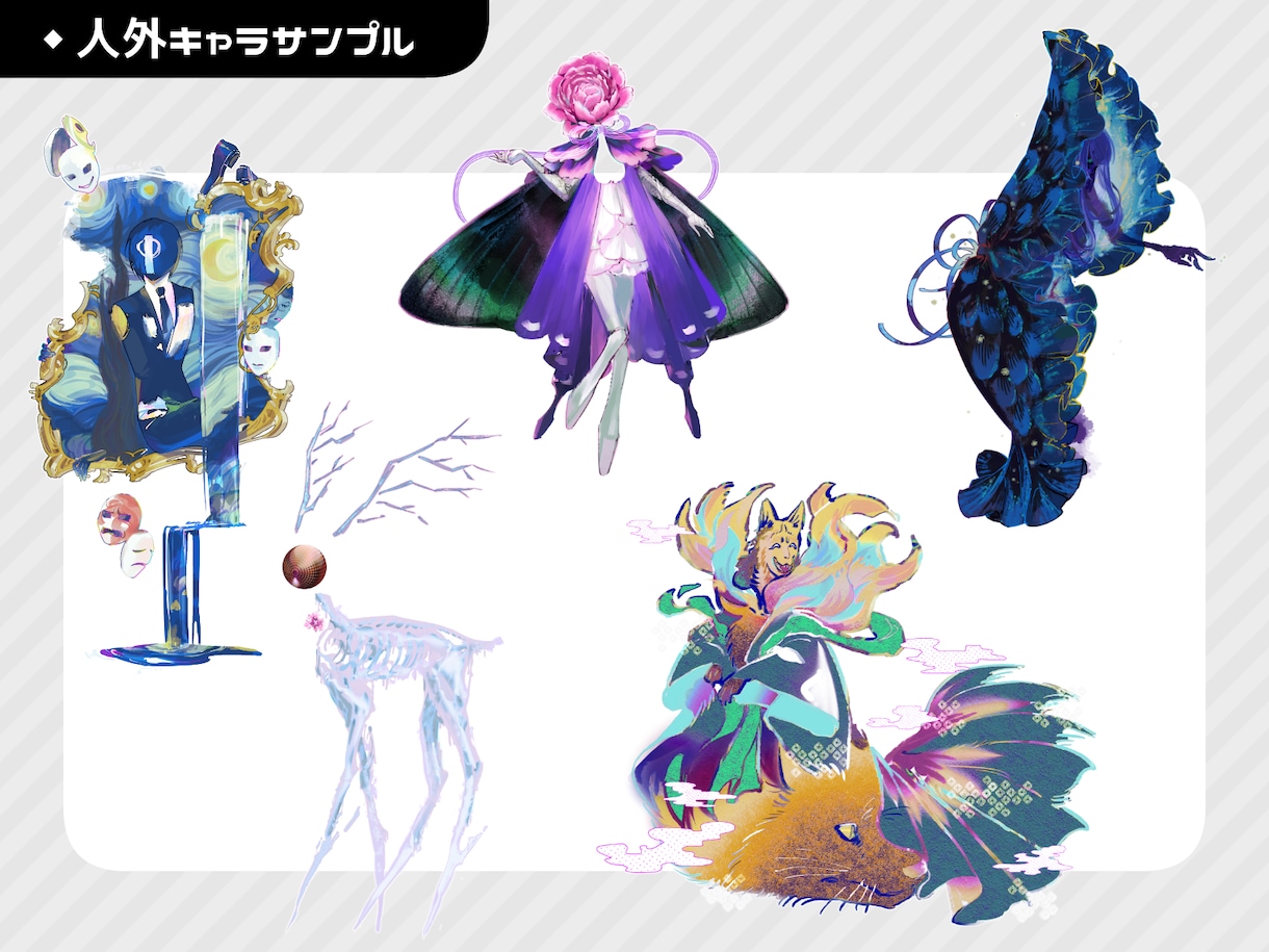 TRPG、ゲーム、動画等に使える立ち絵を描きます SNS公開に便利なディスプレイつき イメージ5