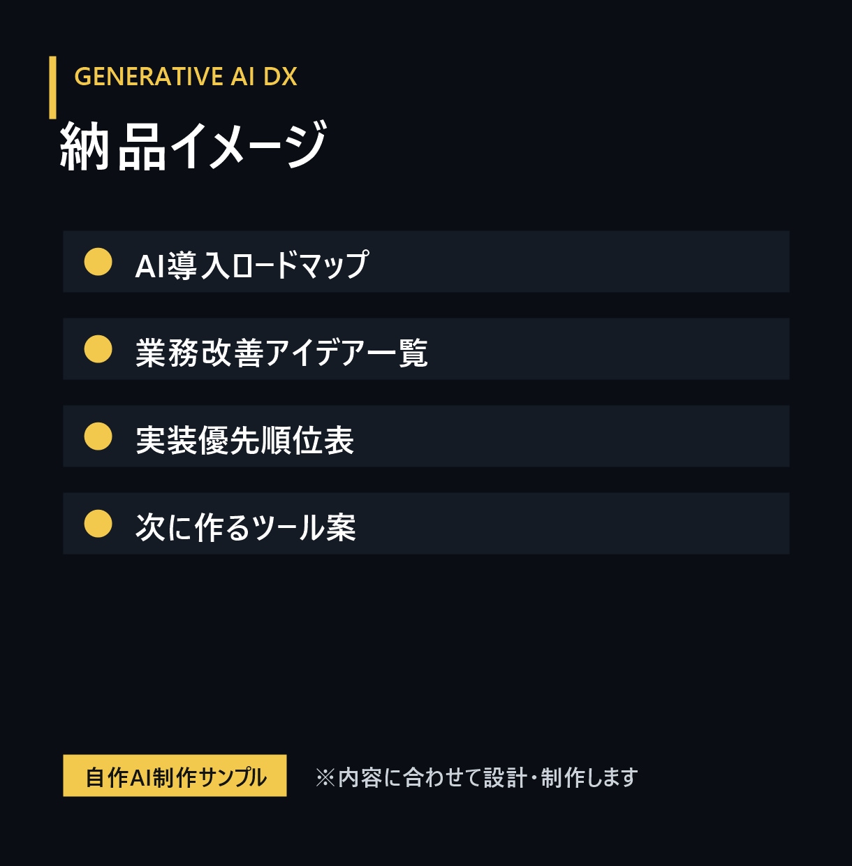 社内業務のAI導入計画を作成します 業務棚卸しから導入手順まで整理 イメージ4