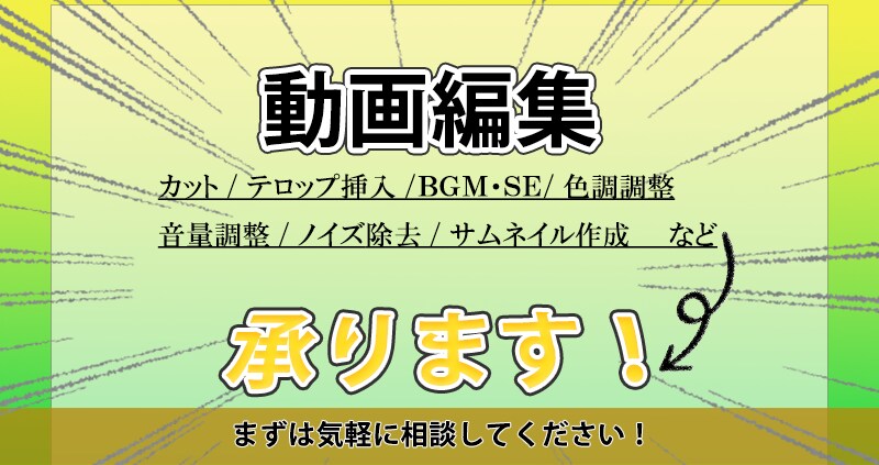 ショート動画・短めの動画の編集作業を承ります ジャンルに合わせたデザインをいたします！ イメージ1