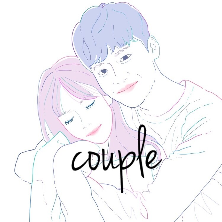 写真を元にカップルイラスト、友達イラスト描きます 2人の記念日や友達との特別な日にぜひ！ イメージ3