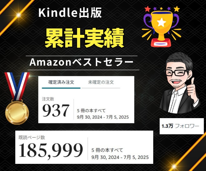 Kindle原稿事前モニターと宣伝をいたします 10作連続べストセラー獲得中、5冠達成。コンサル生も獲得 イメージ2