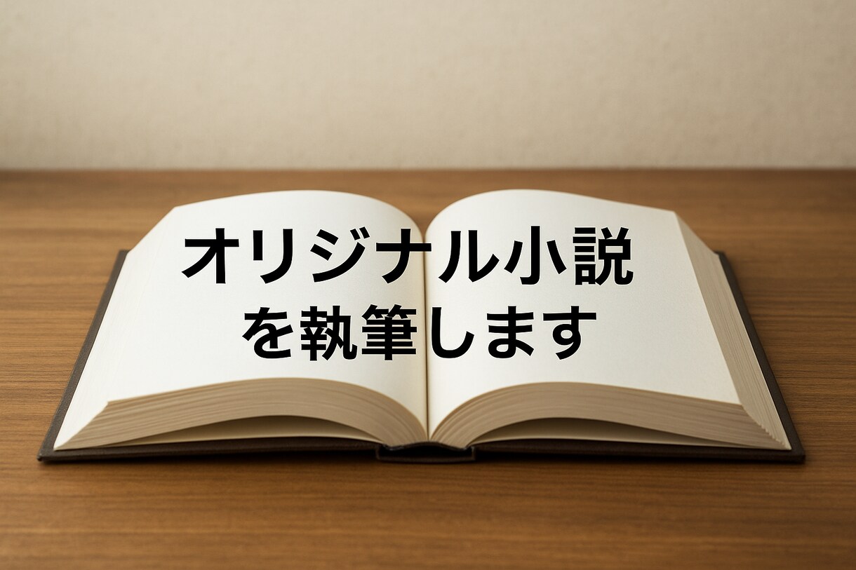 1文字＝1円！あなただけのオリジナル小説を書きます 予算に合わせて小説をオーダーできます。 イメージ1